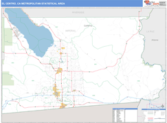 El Centro Metro Area Digital Map Basic Style